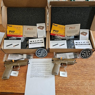 Sig M17 Military Surplus Consecutive serial numbers