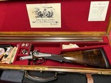 Purdey Island Lock w/ second pattern thumbhole under lever and rebounding locks, rare1869 gun completely restored and London nitro-proofed in case
