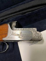 Perazzi SC3 (MX8 drop trigger) beautifully engraved by Galenti, Eyster comp bored and regulated with true 30 in barrels, exc. & tight- in factory case - 6 of 14