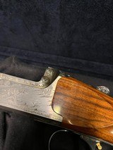 Perazzi SC3 (MX8 drop trigger) beautifully engraved by Galenti, Eyster comp bored and regulated with true 30 in barrels, exc. & tight- in factory case - 9 of 14