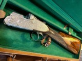 Magnificently engraved, pristine Beretta S3EL 12 ga O/U sidelock from golden era (1956) with rare DT and ejectors in its factory case and cover - 1 of 14