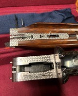 Win Mod 21 Custom-Built flat side 12 ga, # 1 factory engraved with 32 in. vent rib barrels, ex wood, factory letter, mint original condition - 6 of 15