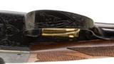Win Mod 21 Custom Built 12 w/21-5 engraving, A -pattern carved, handmade Monte Carlo, flat-side rounded action, 30