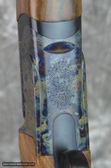Rare and unique matched pair of 16 ga. scaled custom Perazzi MX16 Lusso driven game guns, case hardened, 30 3/4 in. upgraded wood, consecutive SN - Image 11 of 15