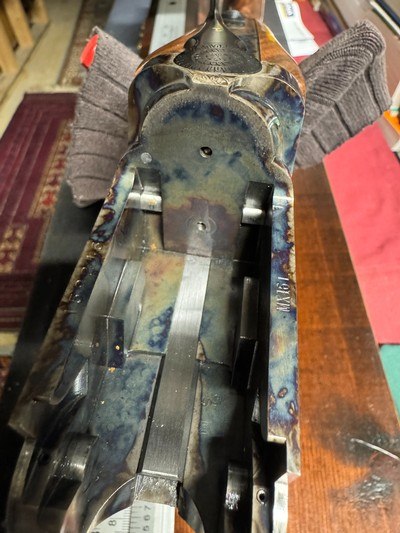 Rare and unique matched pair of 16 ga. scaled custom Perazzi MX16 Lusso driven game guns, case hardened, 30 3/4 in. upgraded wood, consecutive SN - Image 14 of 15