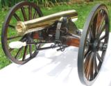 Brooks USA Brass Black Powder Napoleon Firing Cannon Barrel on a Custom Built Replica No. 2 Field Carriage - 6 of 15
