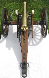 Brooks USA Brass Black Powder Napoleon Firing Cannon Barrel on a Custom Built Replica No. 2 Field Carriage - 9 of 15