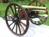 Brooks USA Brass Black Powder Napoleon Firing Cannon Barrel on a Custom Built Replica No. 2 Field Carriage - 1 of 15