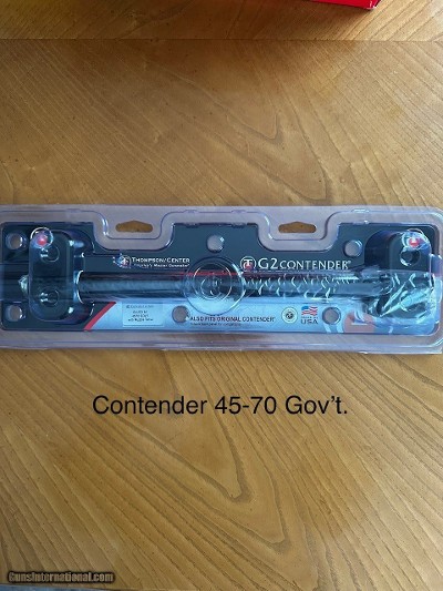 Thompson Center Contender, G2 and SSK-50 45-70 Blued 14 inch Barrel with Muzzle Tamer