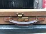 English Canvas Brown case fitted for a Parker #2 frame 12 ga. 30 inch barrel - 10 of 13