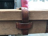 English Canvas Brown case fitted for a Parker #2 frame 12 ga. 30 inch barrel - 9 of 13