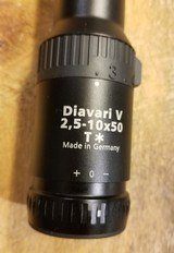 ZEISS Diavari V T* 2.5-10×50 Rifle Scope 30MM - 1 of 4