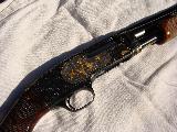 Winchester Model 42 Shotgun 28" Angelo Bee Engraved with 17 Gold Birds Unfired Condition - 2 of 10