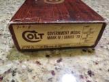 Colt&s 70 series Gov&t Model .45acp Nickel W/Box - 2 of 6