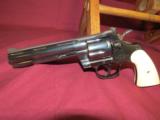 Colt's Python 6" W/Carved Ivory Stocks "1961" 99% - 9 of 9