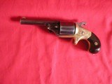 NATIONAL ARMS COMPANY 32 CAL. ENGRAVED ANTIQUE TEATFIRE REVOLVER WITH SCARCE PIVOTING
EXTRACTOR 3.25 INCH ROUND BARREL - 7 of 8