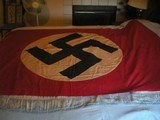 WW11 GERMAN NAZI FLAG 54'' X 75" EXCELLENT FOR ITS AGE - 4 of 6