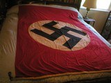 WW11 GERMAN NAZI FLAG 54'' X 75" EXCELLENT FOR ITS AGE - 2 of 6