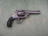SMITH & WESSON FIRST MODEL, DOUBLE ACTION "FRONTIER" REVOLVER 44-40 CAL. TOP BREAK. MATCHING & VERY LOW SN. - 2 of 8