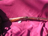 HALF-STOCK KENTUCKY PERCUSSION RIFLE, MFG. GEORGE GOULCHER NY, NY. HEAVY 36 INCH OCTAGON BARREL. - 2 of 8