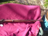 HALF-STOCK KENTUCKY PERCUSSION RIFLE, MFG. GEORGE GOULCHER NY, NY. HEAVY 36 INCH OCTAGON BARREL. - 3 of 8