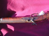 HALF-STOCK KENTUCKY PERCUSSION RIFLE, MFG. GEORGE GOULCHER NY, NY. HEAVY 36 INCH OCTAGON BARREL. - 7 of 8