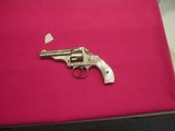MERWIN HULBERT SMALL FRAME DBL. ACTION FULLY ENGRAVED 32CAL. NICKEL REVOLVER MOTHER OF PEARL GRIPS - 7 of 8