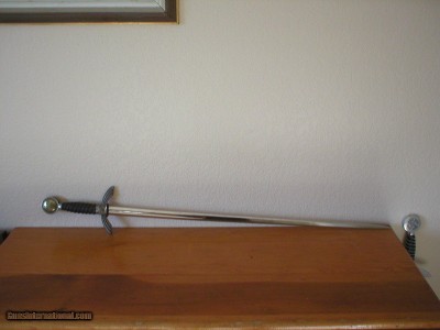 EARLY NICKEL FITTINGS LUFTWAFFE OFFICER'S DRESS DEGEN By "F.A. HELBIG" UNIT STAMPED