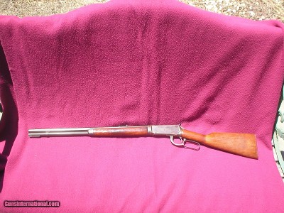 SCARCE ANTIQUE 1897 WINCHESTER MODEL 1894, 30WCF LEVER ACTION TAKEDOWN MODEL RIFLE, SN 852XX.