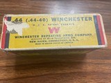 Winchester vintage .44-40 box & brass! - 4 of 5