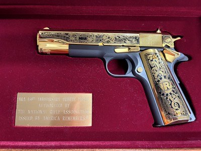Colt NRA 150TH Commemorative Gold InlaidNOS!!