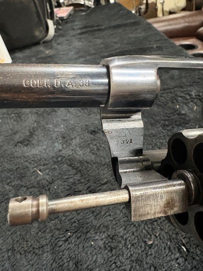 Colt New Navy 38 revolver with letter and USN pouch! - Image 9 of 11