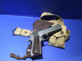 Remington Rand 1911 A1 with Holster and web Belt - 2 of 4