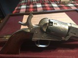 Nimschke factory engraved Colt 1849 pocket percussion pistol cased box . - 9 of 9
