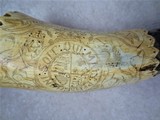 1779 Powderhorn Simcoe's Rangers, original engraved priming horn - 4 of 12