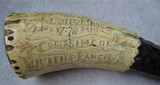 1779 Powderhorn Simcoe's Rangers, original engraved priming horn - 11 of 12