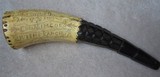 1779 Powderhorn Simcoe's Rangers, original engraved priming horn - 1 of 12