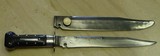 ultra Rare 1830's Dog Bone bowie knife-with original silver scabbard - 4 of 5