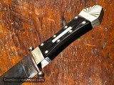 1840 Rose bowie with pseudo english makers mark - 8 of 10
