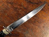 1840 Rose bowie with pseudo english makers mark - 2 of 10