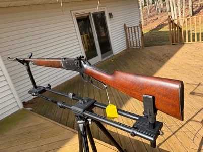 Rare Winchester Mdl 55 30 WCF solid frame with Lyman 56 peep sight - Image 1 of 13