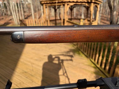 Rare Winchester Mdl 55 30 WCF solid frame with Lyman 56 peep sight - Image 3 of 13