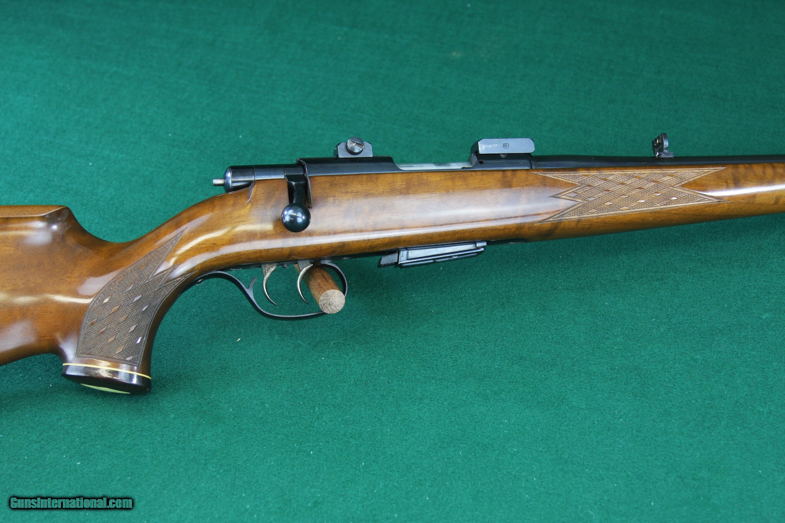 Anschutz 1431/32 .22 Hornet Bolt Action Rifle German 1974 Walnut Stock