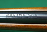 Anschutz 1431/32 .22 Hornet Bolt Action Rifle German 1974 Walnut Stock - 17 of 20