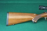 Ruger 77/22 .22 LR Bolt Action Rifle with Checkered Walnut Stock & Redfield 3-9 Variable Scope - 3 of 18
