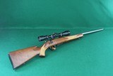 Rare Anschutz 1730 .22 Hornet Bolt Action Heavy Stainless Barrel with Checkered Walnut Stock German Manufacture - 1 of 24