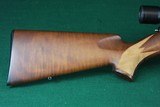 Rare Anschutz 1730 .22 Hornet Bolt Action Heavy Stainless Barrel with Checkered Walnut Stock German Manufacture - 3 of 24