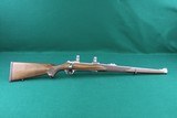 Ruger M77 Hawkeye SS Stainless Steel .275 Rigby (7X57, 7MM Mauser) Bolt Action Rifle RSI Checkered Walnut Mannlicher Stock - 2 of 24