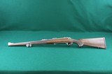 NIB Ruger M77 Hawkeye RSI SS Stainless Mannlicher .243 Winchester Bolt Action Carbine Rifle With Checkered Walnut Stock - 6 of 23
