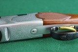 Beretta 686S Orvis Uplander 20/28 Gauge Over & Under 2 Barrel Set Engraved Checkered Walnut Stock - 19 of 21